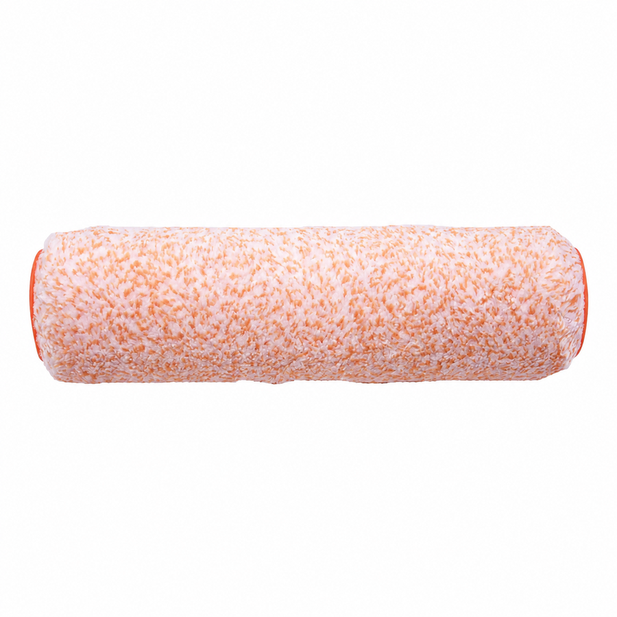 Rollingdog SUPER-MICRO 9 inch orange and white microfiber roller cover, centered product image