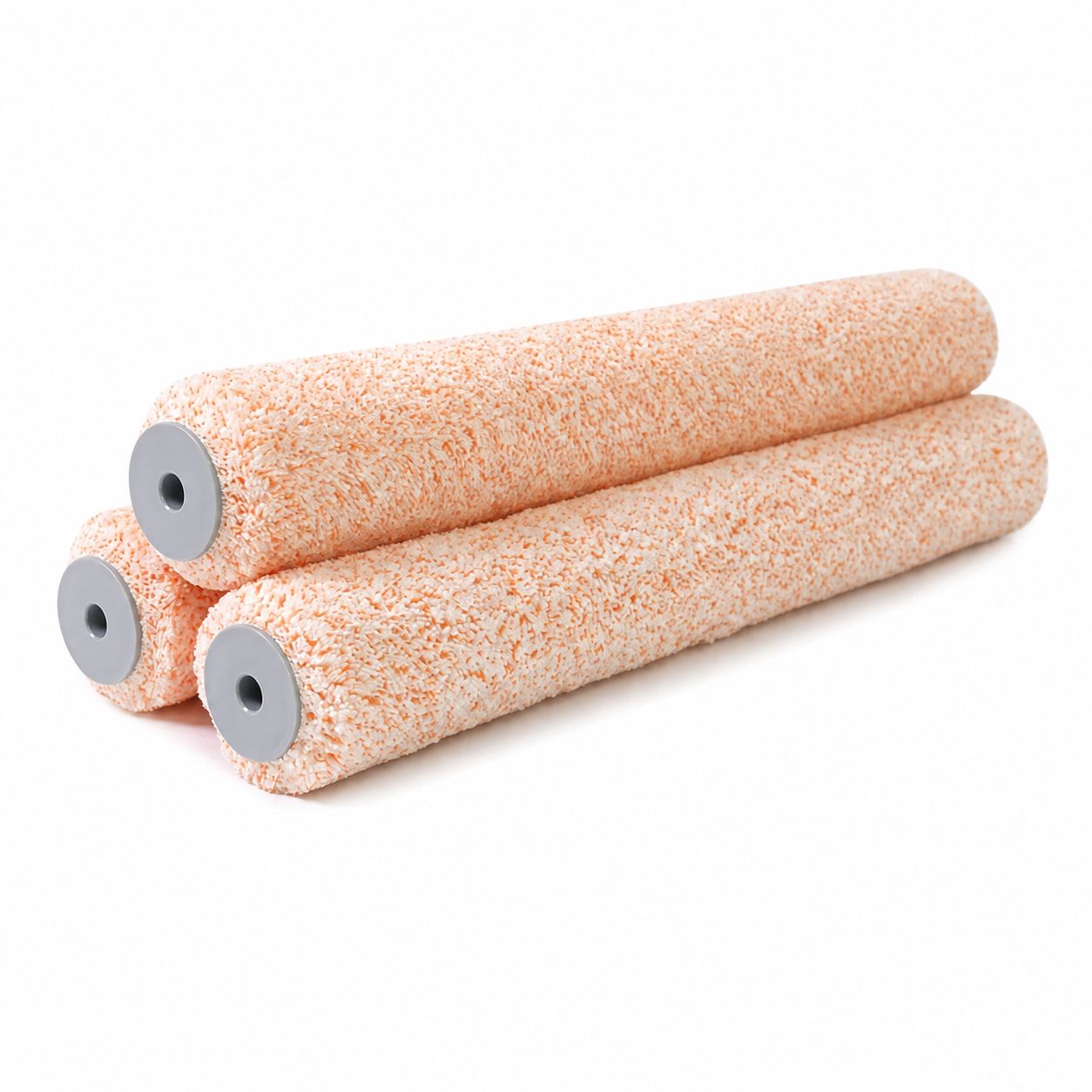 Rollingdog SUPER-MICRO 18 inch orange and white microfiber roller covers, centered product image